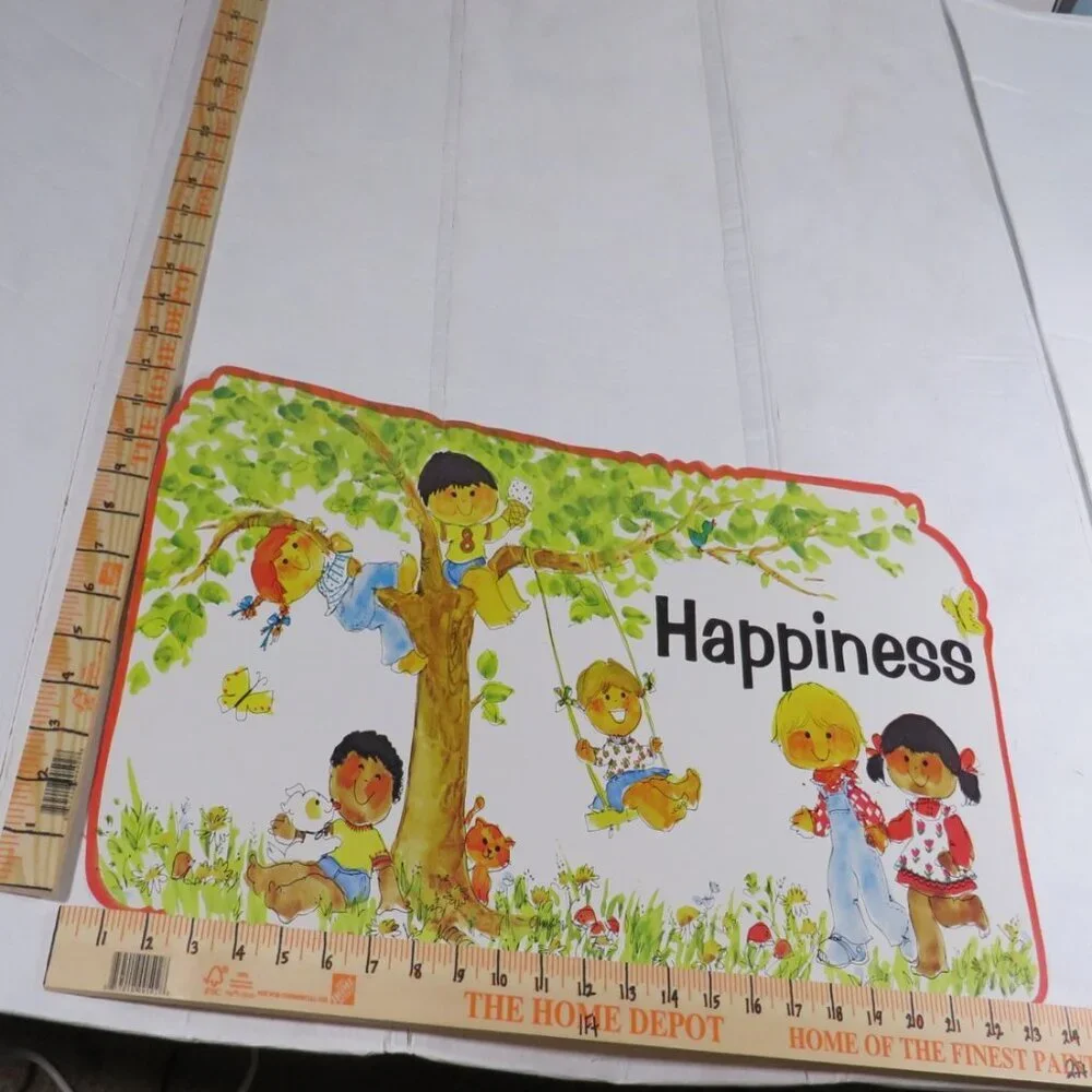 Happiness (7) BULLETIN BOARD SET Gini 1978 Classroom Posters Feelings